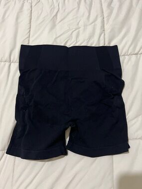 High-Waist Black Women's Seamless Bike Shorts